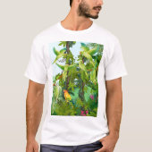 papegaaien, t-shirt (Voorkant)