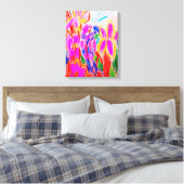 Papegaaien tekening canvas afdruk (Insitu (Slaapkamer))