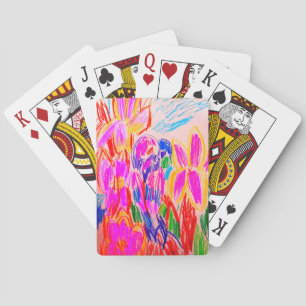 Papegaaien tekening pokerkaarten