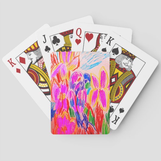 Papegaaien tekening pokerkaarten (Achterkant)