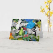 Papegaaien van de Kaart van de Wereld (Gele Bloem)