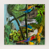 PAPEGAAIEN VAN DE VERBORGEN JUNGLE LEGPUZZEL (Horizontaal)