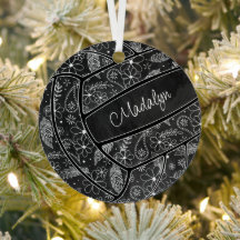 papegaaien veren floreel patroon zwarte volleybal