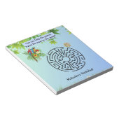 Papegaaien vinden Zaaddoolhof op notitieblokken (Schuin)