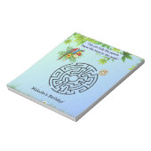 Papegaaien vinden Zaaddoolhof op notitieblokken (Linkerzijde)