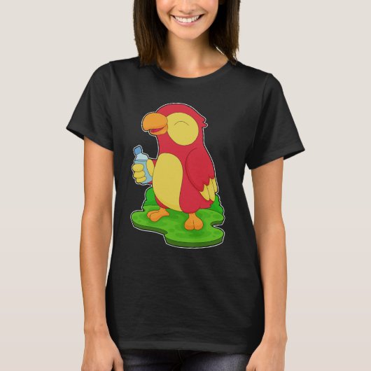 Papegaaien waterfles t-shirt (Voorkant)