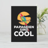 Papegaaien Zijn Cool Kaart (Staand voorkant)