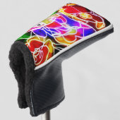 Papegaaieneiland gloed golfheadcover (3/4 voorkant)