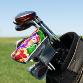 Papegaaieneiland gloed golfheadcover (Insitu)
