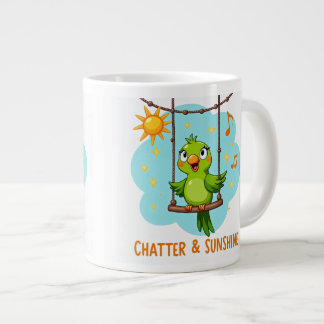 Papegaaiengesprek & Zonneschijn Lach Grote Koffiekop