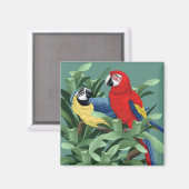 Papegaaienmagneten Magneet (Voorkant / Achterkant)