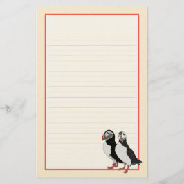 Papegaaienpaar fijn gevoerd briefpapier