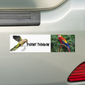 Papegaaienparadijs Bumpersticker (Op auto)