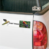 Papegaaienparadijs Bumpersticker (Op Truck)