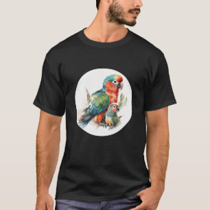 Papegaaienportret Papegaaien en Tropische Vogellie T-shirt