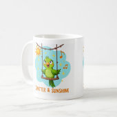 Papegaaienpraat & Zonneschijn Lach Koffiemok (Voorkant links)