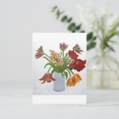 Papegaaientulpen: Susan Payne-Trutna Briefkaart (Staand voorkant)