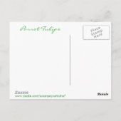 Papegaaientulpen: Susan Payne-Trutna Briefkaart (Achterkant)