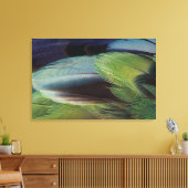 Papegaaienveerpatroonontwerp Canvas Afdruk (Insitu (Woonkamer))