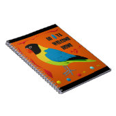 Papegaaienvogel afbeelding perfecte kunst notitieboek (Rechterzijde)