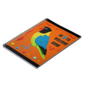 Papegaaienvogel afbeelding perfecte kunst notitieboek (Linkerzijde)