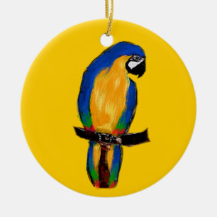 Papegaaiornament Keramisch Ornament