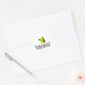 papegaaipiraat ronde sticker (Envelop)
