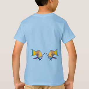 Papegaaivis - Abstract ontwerp - Uitgesneden uit f T-shirt