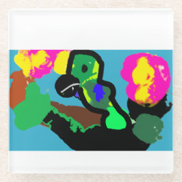 Papegaaivreugde Glazen Onderzetter