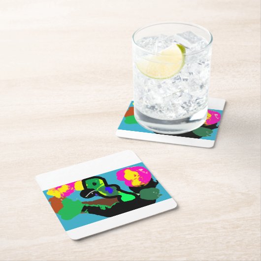 Papegaaivreugde Kartonnen Onderzetters (Insitu)