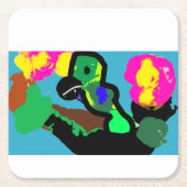 Papegaaivreugde Kartonnen Onderzetters (Voorkant)