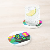 Papegaaivreugde Zandsteen Onderzetter (Zijkant)