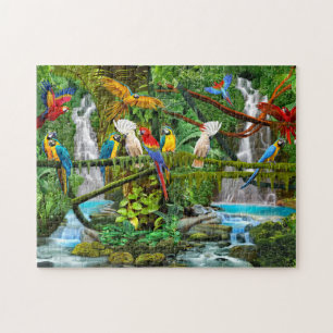 PAPEGAIEN IN PARADIJS LEGPUZZEL