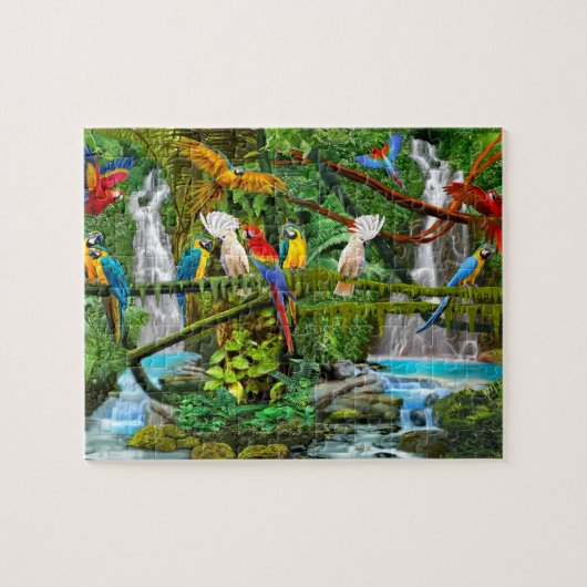 PAPEGAIEN IN PARADIJS LEGPUZZEL (Horizontaal)