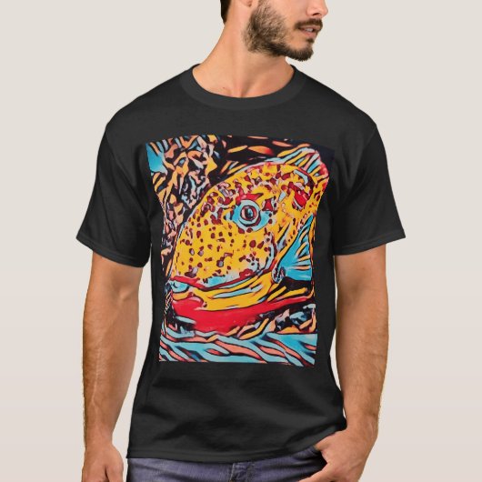 Papegaivis Blokdruk T-shirt (Voorkant)
