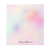 Papel Blush Roos Roze Lavender Marmer Aangepaste n Notitieblok (Voorkant)