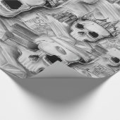 Papel de Embrulho, Rolo 76cm x 180 cm caveira Cadeaupapier (Hoek)