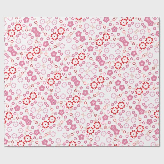 Papel de presente estampa cherry blossom sakura cadeaupapier (Vlak)