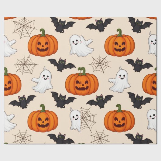 Papel de presente tema halloween cadeaupapier (Zoom)