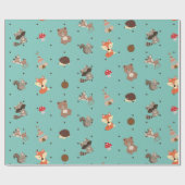 Papel de regalo animalitos del bosque  cadeaupapier (Vlak)