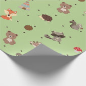 Papel de regalo animalitos del bosque  cadeaupapier (Hoek)