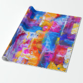 papel de regalo arte abstracto en color cadeaupapier (Uitgerold)