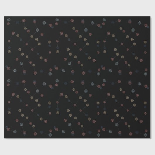 Papel de regalo con constelaciones. cadeaupapier (Vlak)