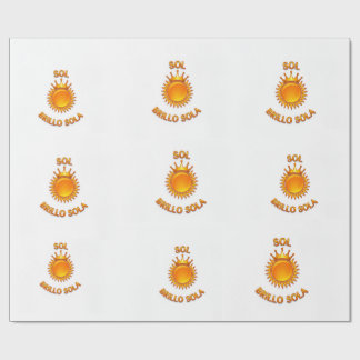 Papel de Regalo con Logo Sol Brillo Sola | Envolto Cadeaupapier