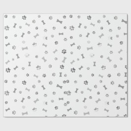 Papel de regalo con patas de perro cadeaupapier