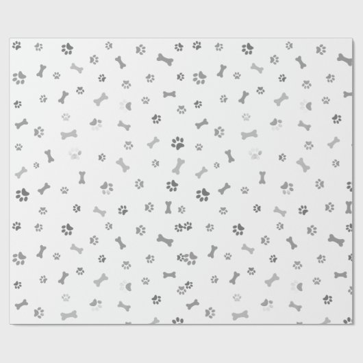 Papel de regalo con patas de perro cadeaupapier (Vlak)