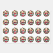 Papel de Regalo Corona de Navidad Inpakpapier Vel (Voorkant)