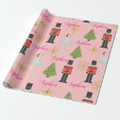 Papel de regalo de Navidad de Cascanueces y Bailar Cadeaupapier (Uitgerold)