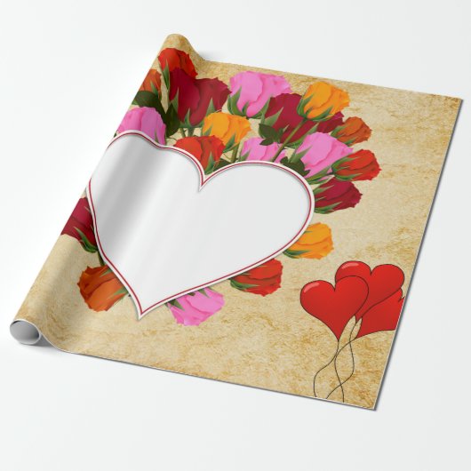 papel de regalo Día de San Valentín Cadeaupapier (Uitgerold)