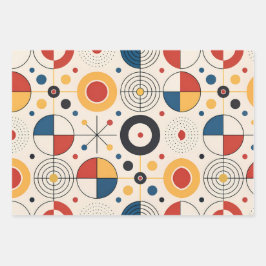 Papel de regalo diseño geométrico inpakpapier vel